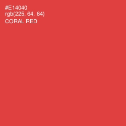 #E14040 - Coral Red Color Image